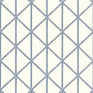 Box Kite Navy T10139 by Thibaut Wallpaper