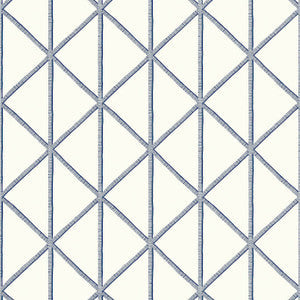 Box Kite Navy T10139 by Thibaut Wallpaper