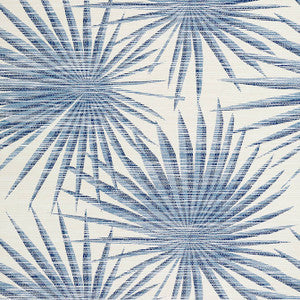 Palm Frond Navy and White T10144 by Thibaut Wallpaper