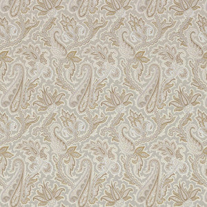 Winchester Paisley Grey and Camel T1017 by Thibaut Wallpaper