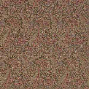 Winchester Paisley Chestnut T1019 by Thibaut Wallpaper