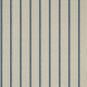 Notch Stripe Flax and Navy T10259 by Thibaut Wallpaper