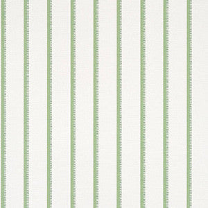 Notch Stripe Green T10260 by Thibaut Wallpaper