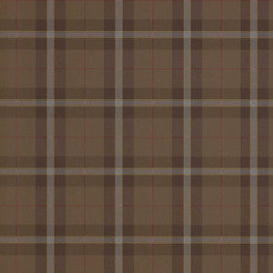 Winslow Plaid Chestnut T1031 by Thibaut Wallpaper
