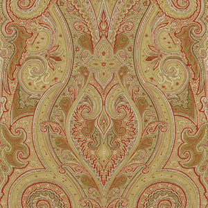 Patani Camel and Red T1033 by Thibaut Wallpaper