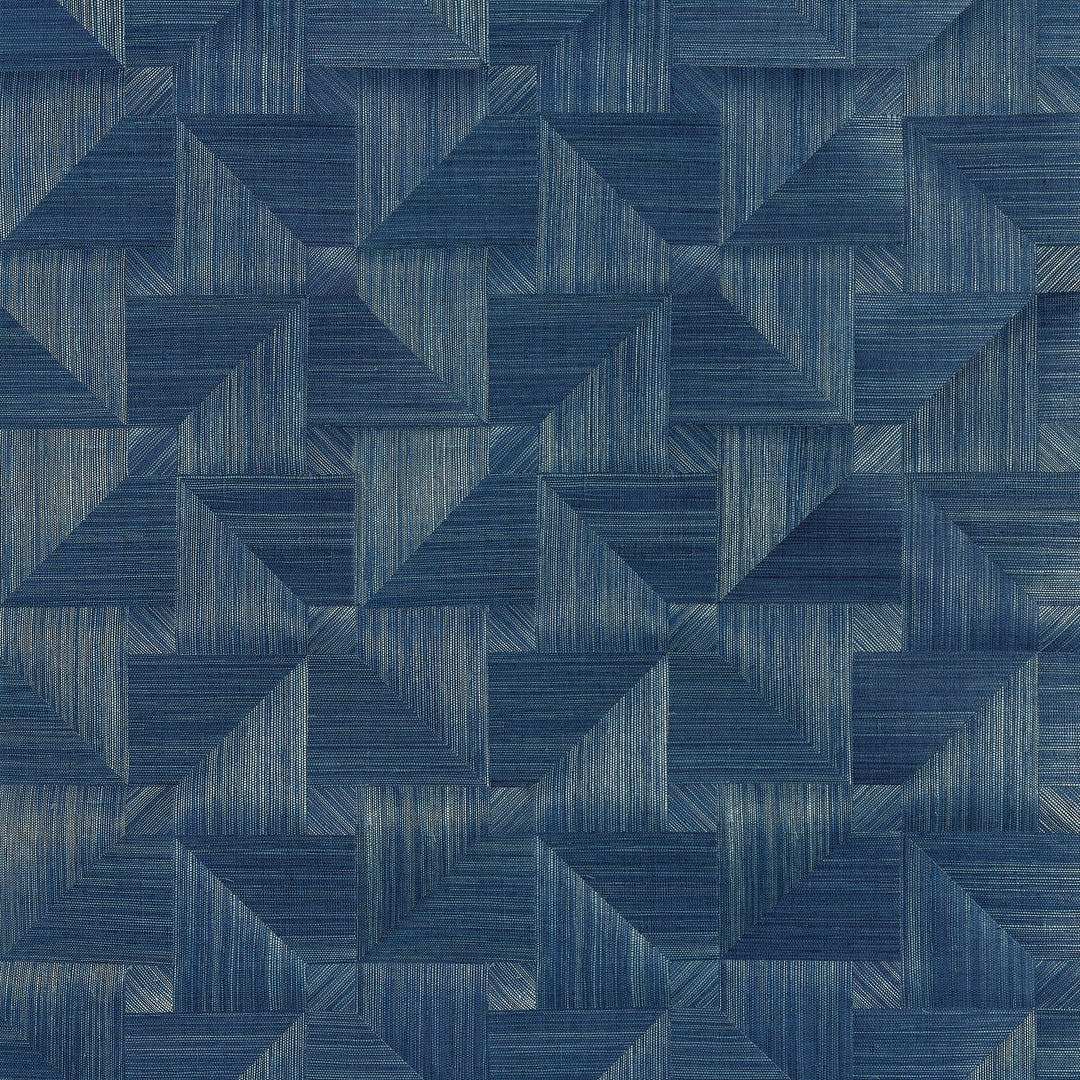 BALI WEAVE - Navy by Thibaut Wallpaper