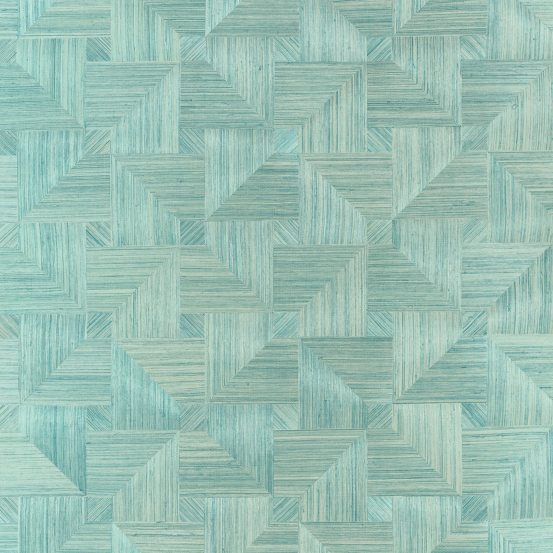 BALI WEAVE - Seaglass by Thibaut Wallpaper