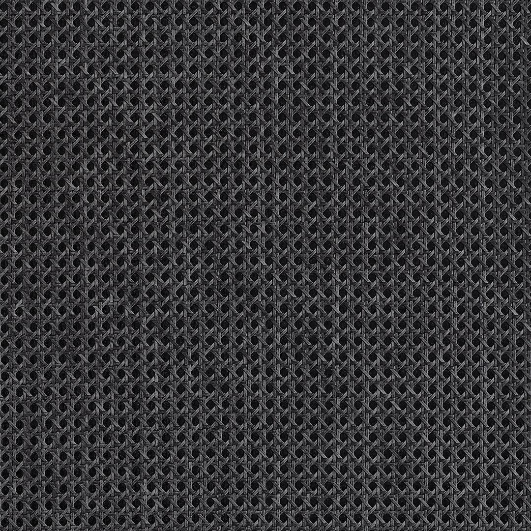 PAPER RATTAN - Black by Thibaut Wallpaper