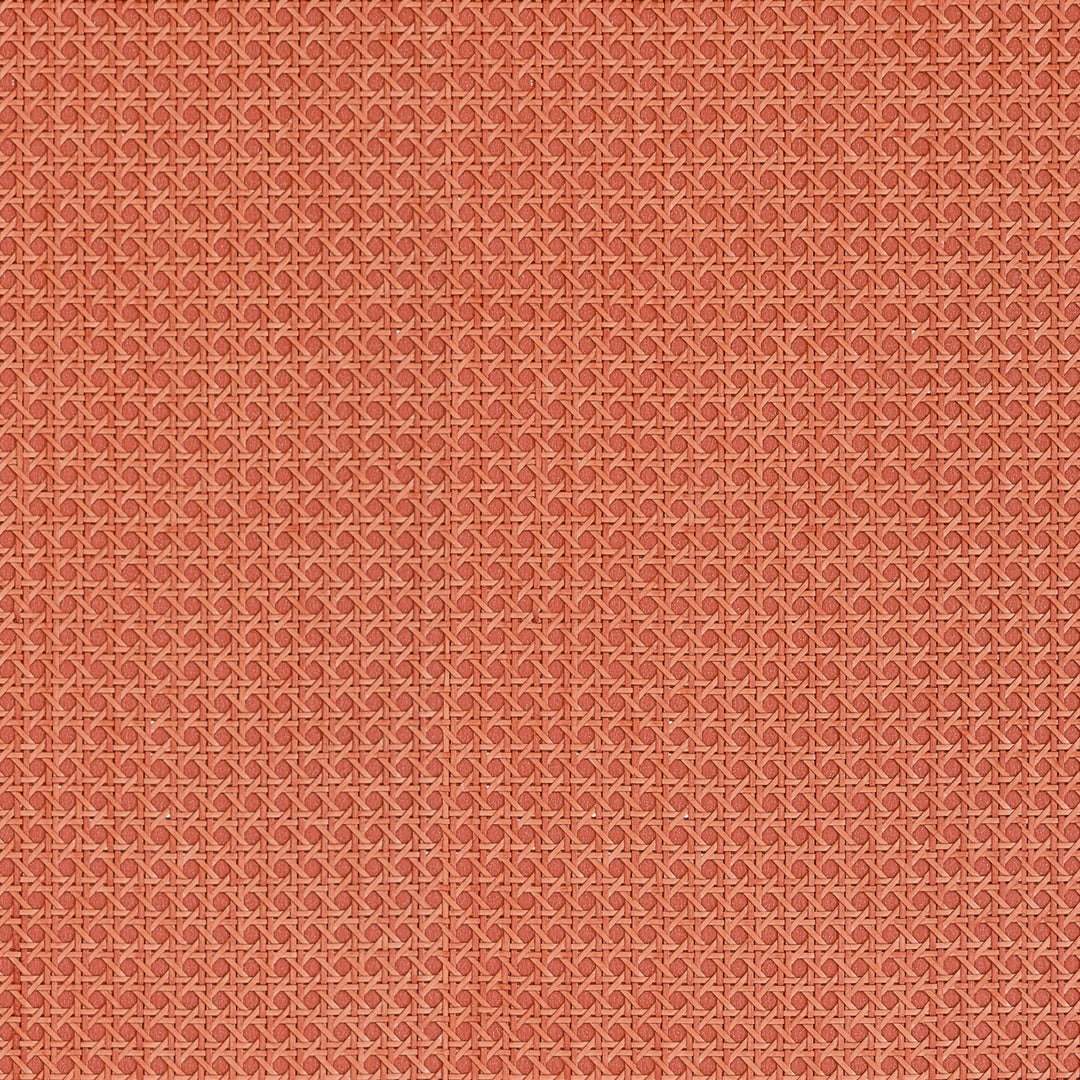 PAPER RATTAN - Coral by Thibaut Wallpaper