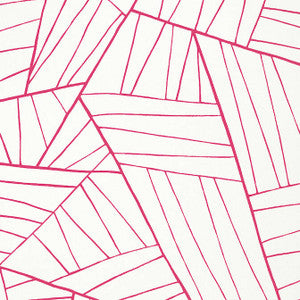 Jordan Magenta on White T10441 by Thibaut Wallpaper