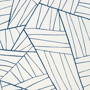 Jordan Navy on White T10443 by Thibaut Wallpaper
