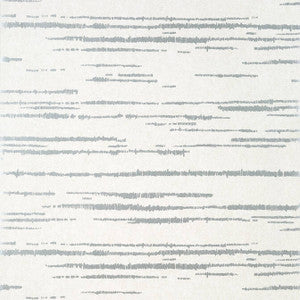 Echo Metallic Silver on White T10453 by Thibaut Wallpaper