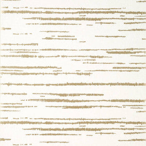 Echo Metallic Gold on White T10454 by Thibaut Wallpaper