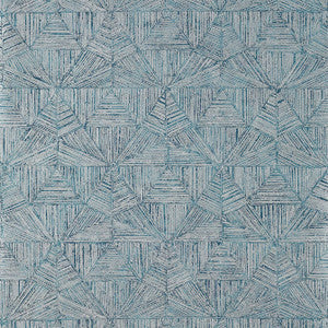 Crystalla Metallic Silver on Mineral T10462 by Thibaut Wallpaper