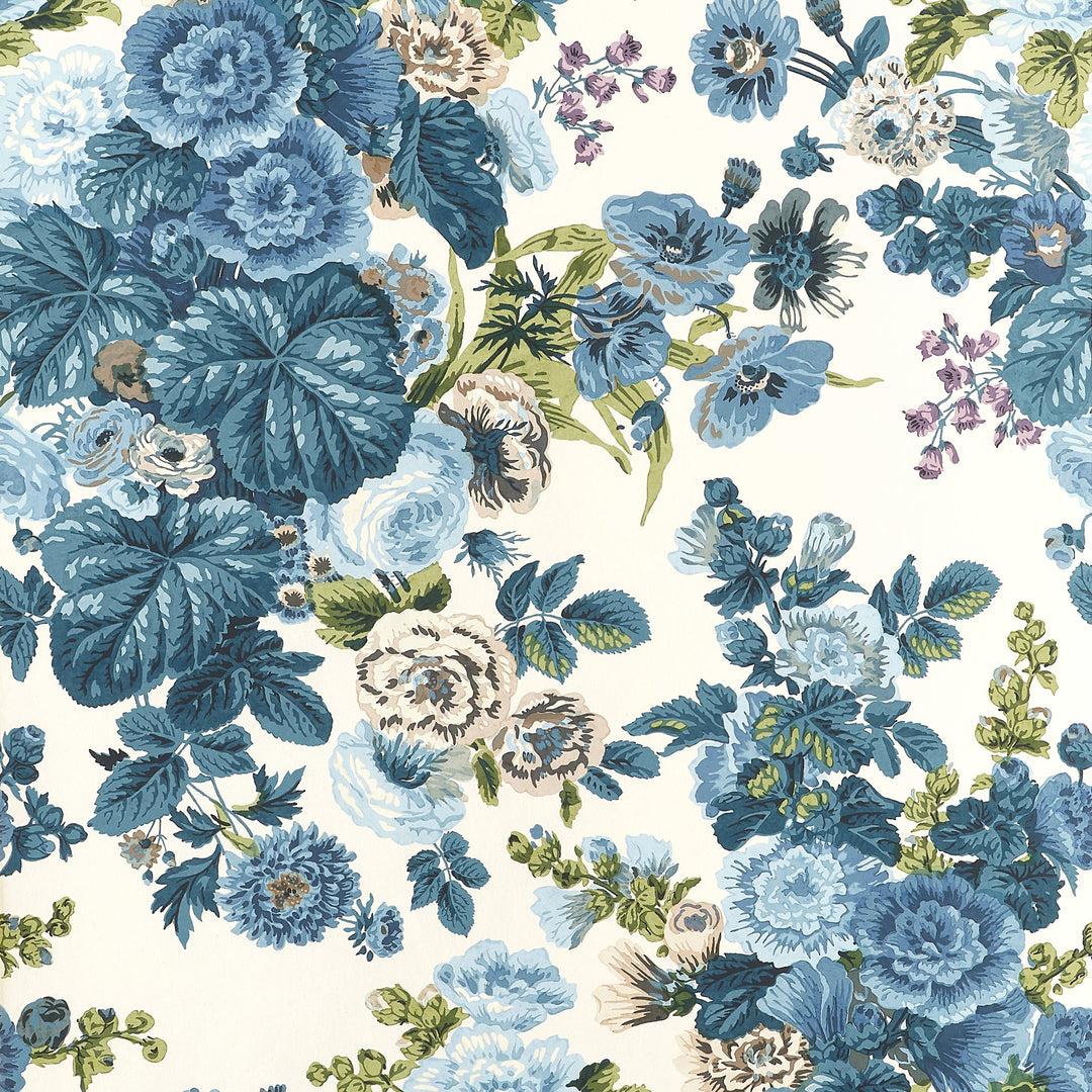 HIDCOTE - Lavender and Blues by Thibaut Wallpaper