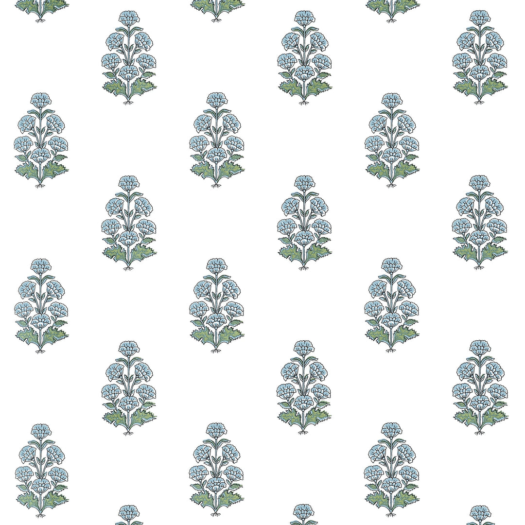 AUDREY - Blue By Thibaut Wallpaper