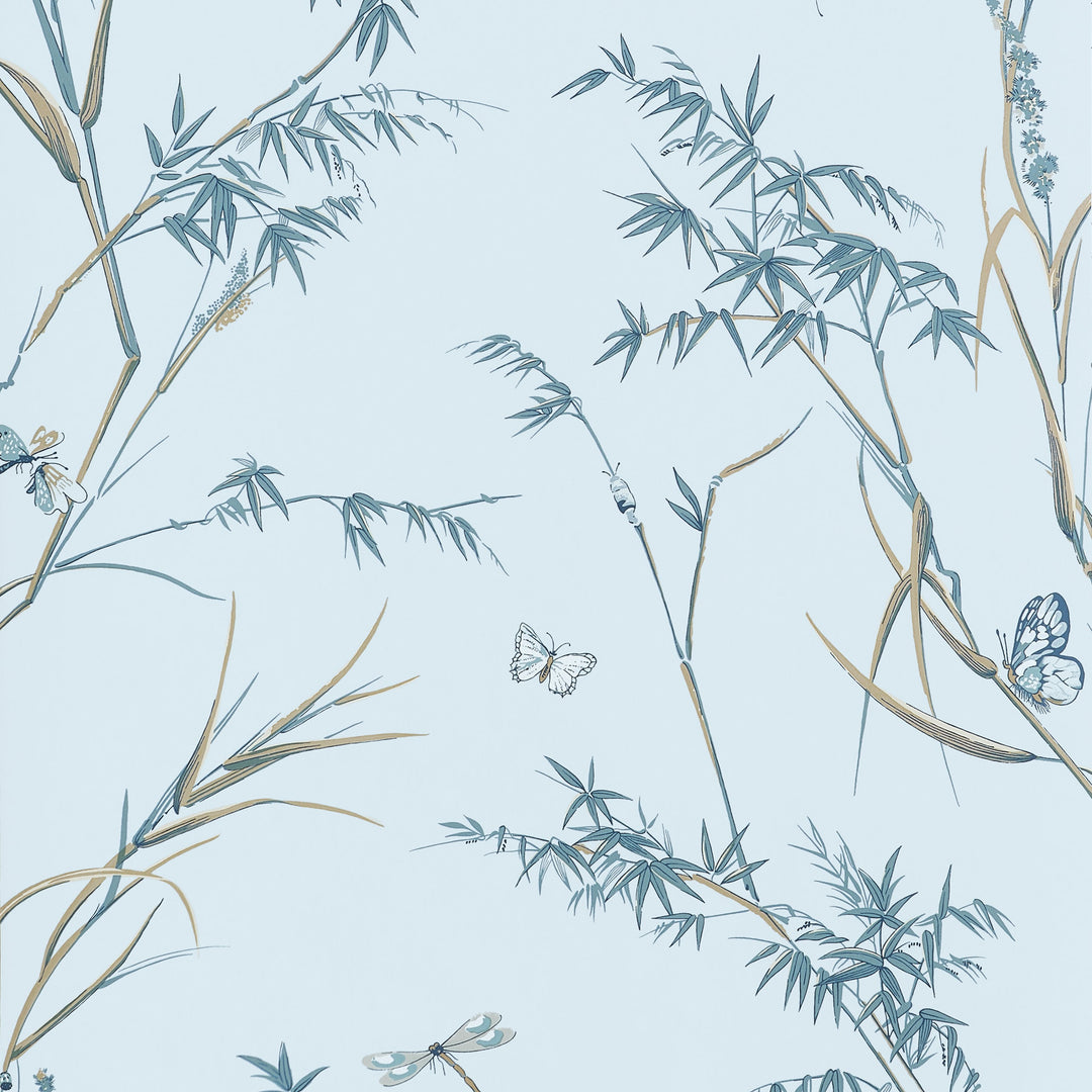 VIRGINIA - Spa Blue by Thibaut Wallpaper