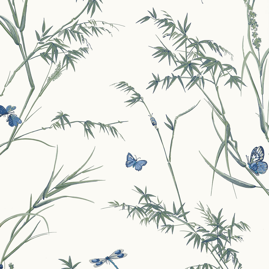 VIRGINIA - Blue and Green by Thibaut Wallpaper
