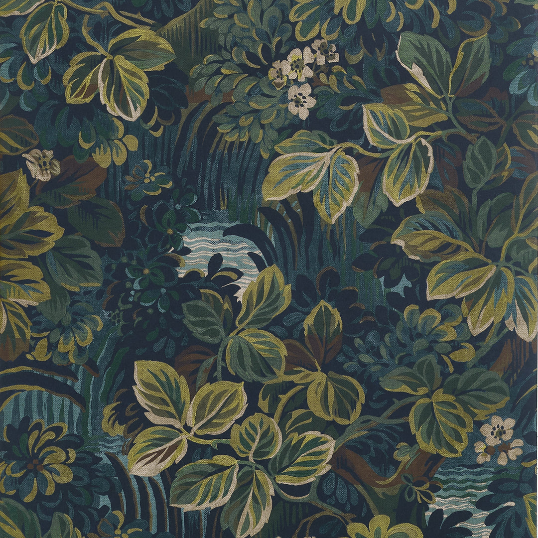 NIGHT GARDEN - Midnight by Thibaut Wallpaper