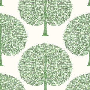Mulberry Tree Green T10604 by Thibaut Wallpaper