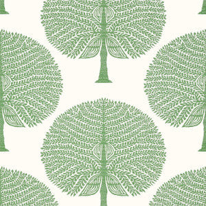 Mulberry Tree Green T10604 by Thibaut Wallpaper