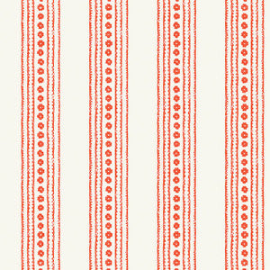New Haven Stripe Coral T10606 by Thibaut Wallpaper