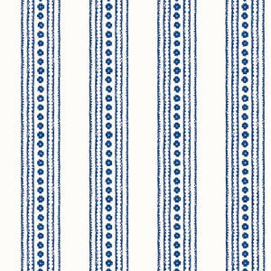 New Haven Stripe Navy T10608 by Thibaut Wallpaper