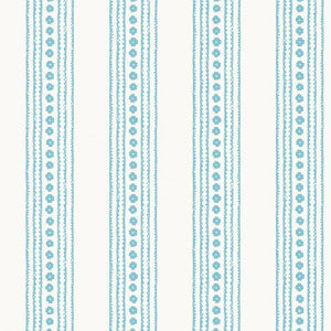New Haven Stripe Turquoise T10609 by Thibaut Wallpaper