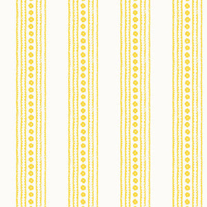 New Haven Stripe Yellow T10610 by Thibaut Wallpaper