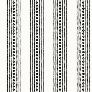 New Haven Stripe Black T10611 by Thibaut Wallpaper