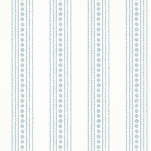 New Haven Stripe Spa Blue T10612 by Thibaut Wallpaper