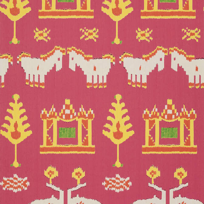 Kingdom Parade Pink T10640 by Thibaut Wallpaper Thibaut Wallpaper Kingdom Parade Pink T10640Wallpaper Ceylon Wallpaper UNITED STATES </p><p>Repeat: V: 35.5 27 - Fabric Carolina -