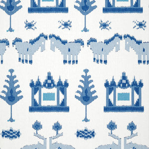 Kingdom Parade Blue and White T10641 By Thibaut Wallpaper
