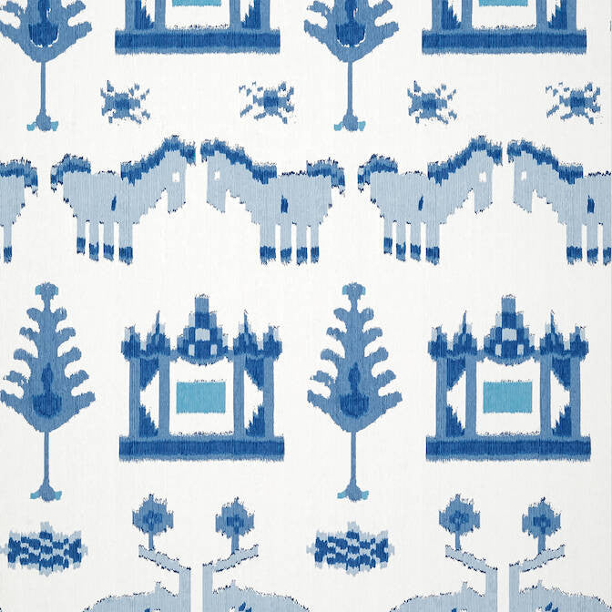 Kingdom Parade Blue and White T10641 by Thibaut Wallpaper Thibaut Wallpaper Kingdom Parade Blue and White T10641Wallpaper Ceylon Wallpaper UNITED STATES </p><p>Repeat: V: 35.5 27 - Fabric Carolina -