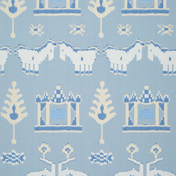 Kingdom Parade Spa Blue T10643 by Thibaut Wallpaper Thibaut Wallpaper Kingdom Parade Spa Blue T10643Wallpaper Ceylon Wallpaper UNITED STATES </p><p>Repeat: V: 35.5 27 - Fabric Carolina -