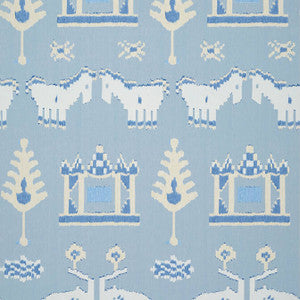 Kingdom Parade Spa Blue T10643 by Thibaut Wallpaper