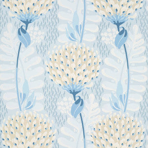 Tiverton Spa Blue T10645 by Thibaut Wallpaper