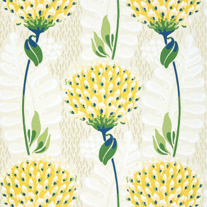 Tiverton Yellow T10646 by Thibaut Wallpaper