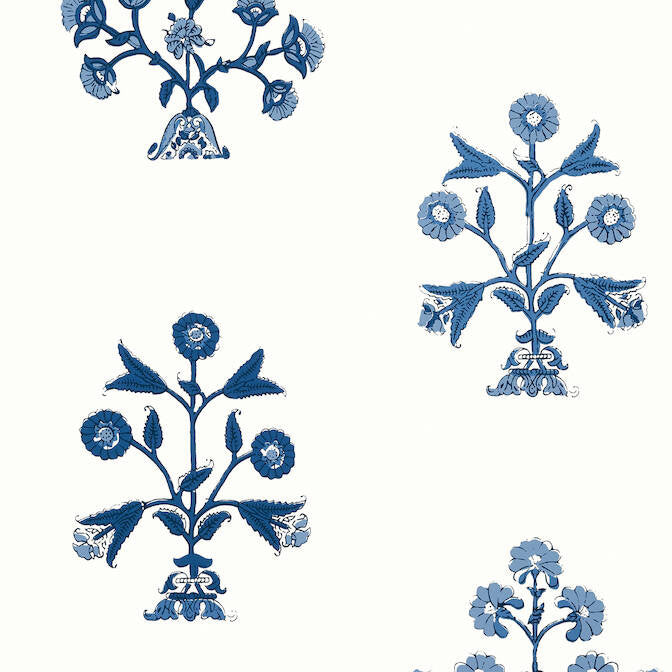 Indian Flower Blue T10665 by Thibaut Wallpaper Thibaut Wallpaper Indian Flower Blue T10665Wallpaper Ceylon Wallpaper UNITED STATES </p><p>Repeat: V: 36 27 - Fabric Carolina -