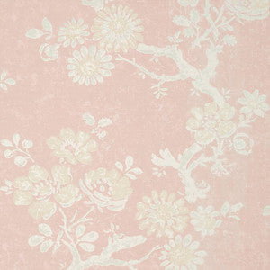Claudette Blush T10816 by Thibaut Wallpaper