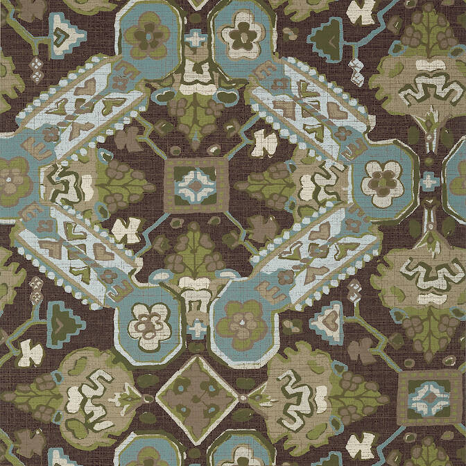 Persian Carpet Brown T10826 by Thibaut Wallpaper Thibaut Wallpaper Persian Carpet Brown T10826Wallpaper Heritage Wallpaper UNITED STATES </p><p>Repeat: V: 25.25 27 - Fabric Carolina -