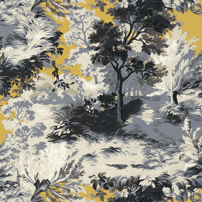 Lincoln Toile Yellow and Grey T10869 by Thibaut Wallpaper Thibaut Wallpaper Lincoln Toile Yellow and Grey T10869Wallpaper Heritage Wallpaper UNITED STATES </p><p>Repeat: V: 25.25 27 - Fabric Carolina -
