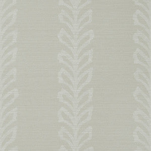 Evia Grey and White T10906 by Thibaut Wallpaper