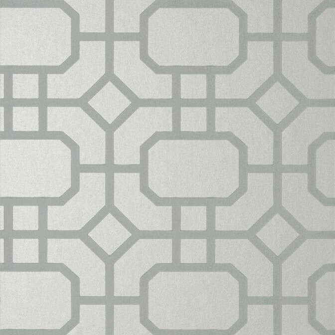 Portier Flock Grey on Silver T11001 by Thibaut Wallpaper Thibaut Wallpaper Portier Flock Grey on Silver T11001Wallpaper Geometric Resource 2 Flock on Non-Woven UNITED KINGDOM </p><p>Repeat: V: 24 20.5 - Fabric Carolina -