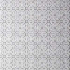 Farris Grey on Silver T11024 by Thibaut Wallpaper