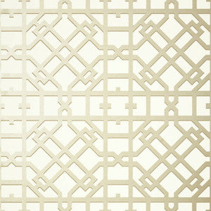 Turner Pearl on Off White T11028 by Thibaut Wallpaper