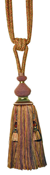 T1113 BEAD TIEBACK UMBER BEADED TIEBACK by RM CoCo Fabric