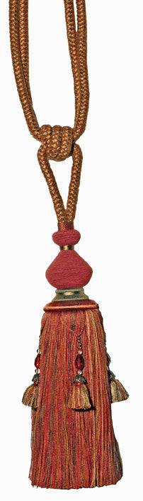 T1113 BEAD TIEBACK SANTA FE BRICK BEAD TIE by RM CoCo Fabric