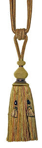 T1113 BEAD TIEBACK MOCHA TYHME BEADED TIE by RM CoCo Fabric