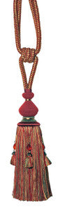 T1113 BEAD TIEBACK CABERNET BEADED TIEBACK by RM CoCo Fabric